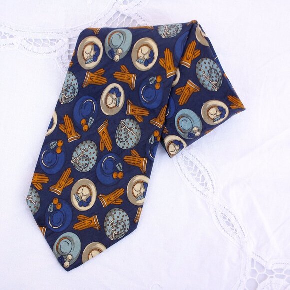 Vintage 100% silk FENDI necktie Crevatte made in Italy - Picture 2 of 10